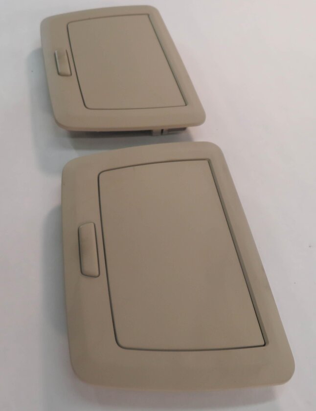 Thumbnail 3: 2009 BMW 750i (F01) REAR LEFT & RIGHT VANITY MIRROR SET-2 (OYSTER)