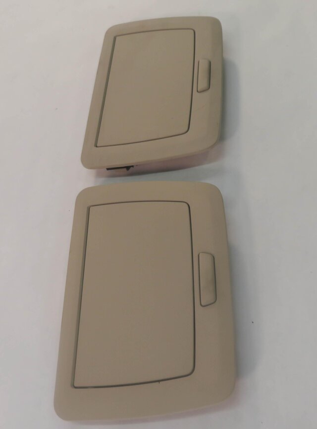 Thumbnail 4: 2009 BMW 750i (F01) REAR LEFT & RIGHT VANITY MIRROR SET-2 (OYSTER)