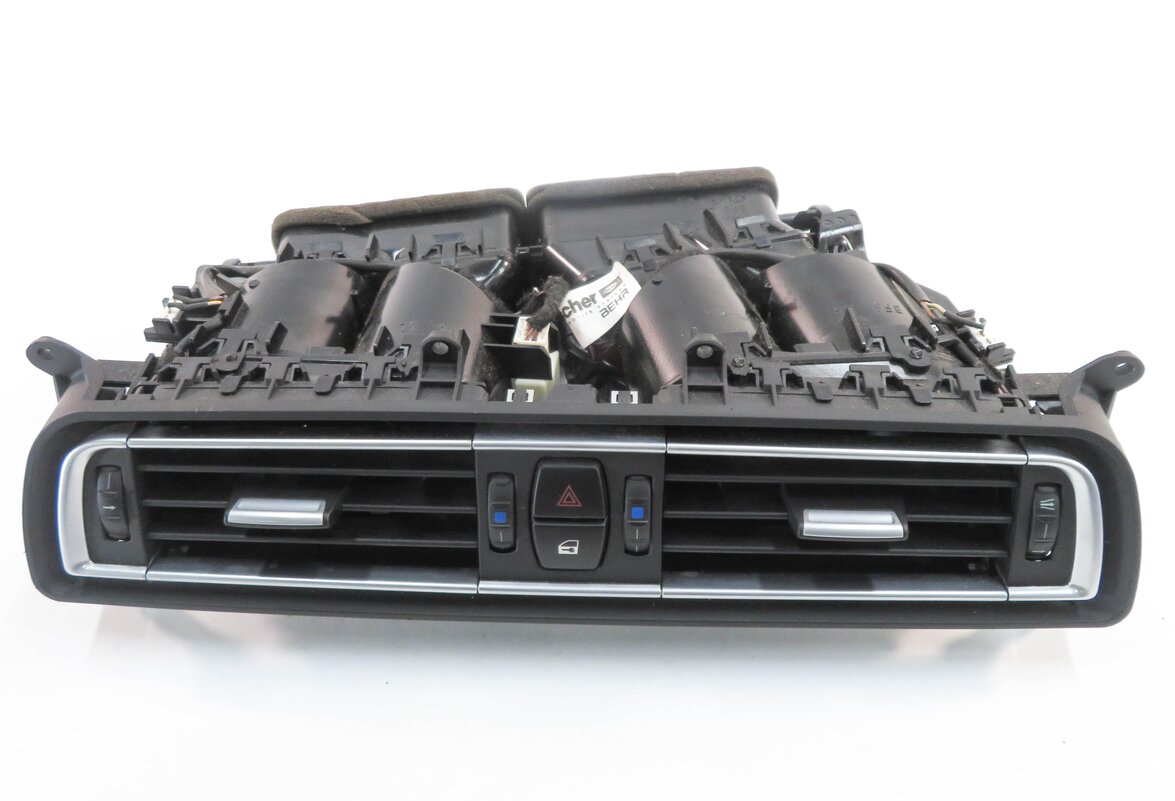 2009 BMW 750i (F01) CENTER DASH HEATER A/C AIR VENT w/ HAZARD & CENTRAL LOCK