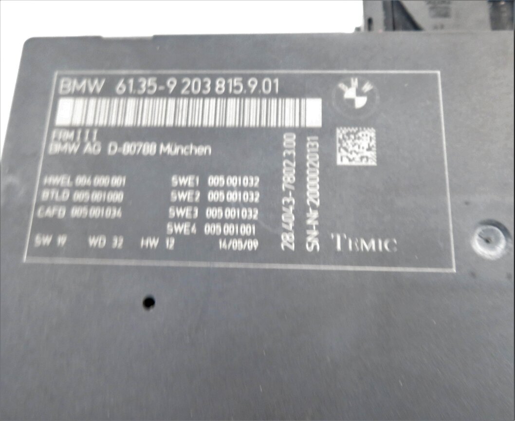 Thumbnail 6: 2010-2017 BMW 528i 535i 550i 650i 750i M5 X3 - FRMIII BODY LIGHT CONTROL MODULE