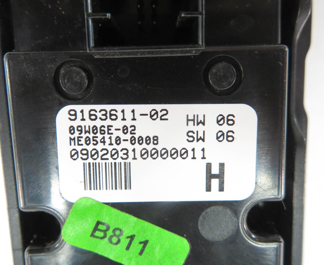 Thumbnail 6: 09-15 BMW 740i 750i 760i B7 (F01) DRIVER WINDOW SWITCH w/ SHADE P-FOLD (OYSTER)