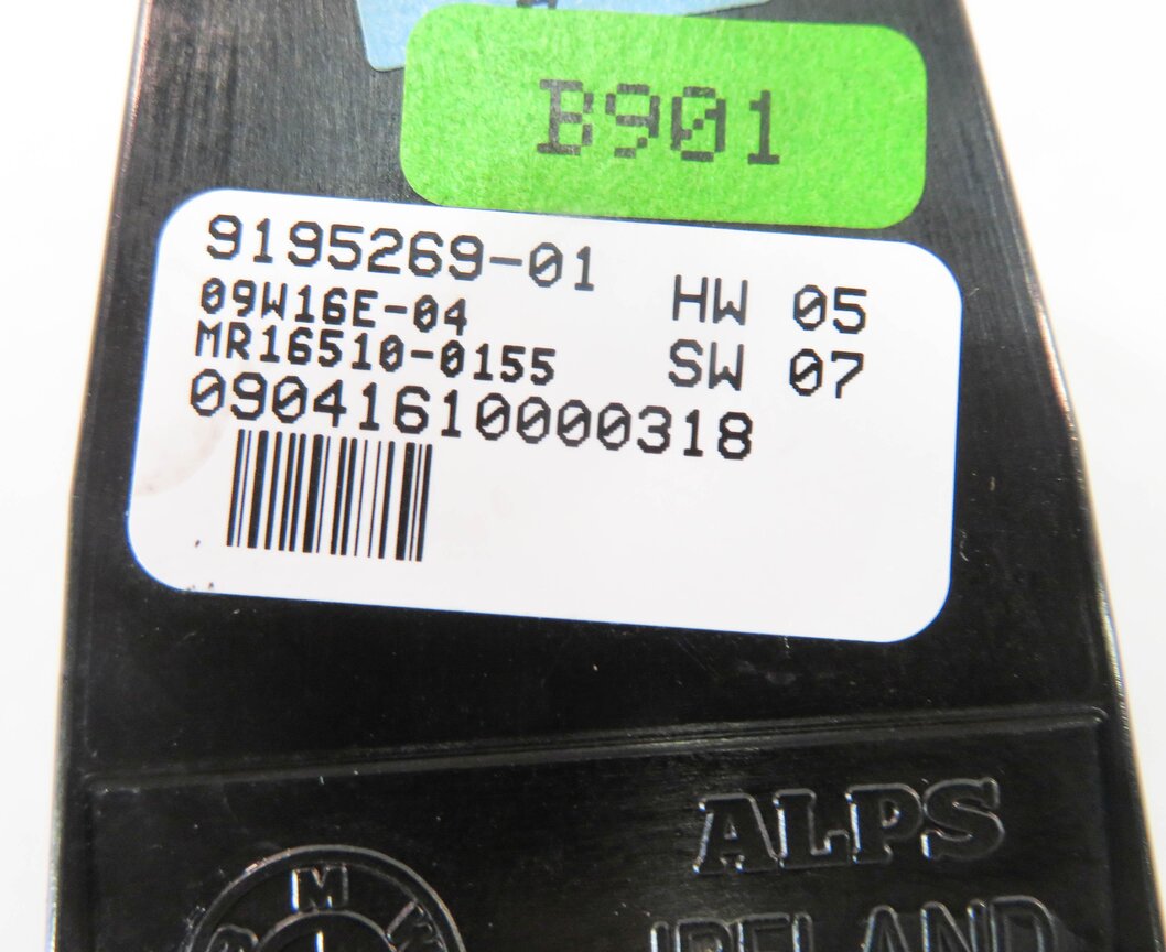 Thumbnail 6: 2009 BMW 750i (F01) REAR - LEFT / RIGHT DOOR POWER WINDOW SWITCH w/ SHADE