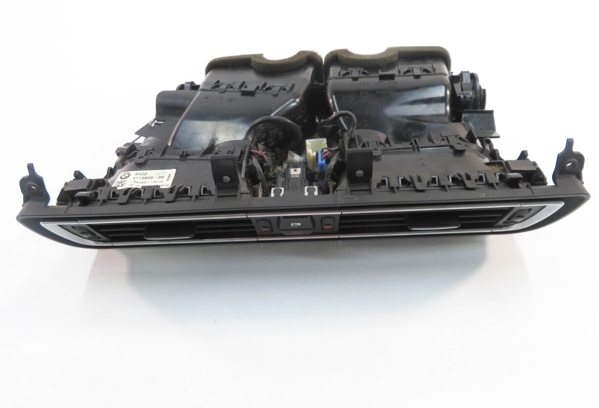 Thumbnail 5: 2014 BMW 740i (F01) CENTER DASH HEATER A/C AIR VENT w/ HAZARD & CENTRAL LOCK