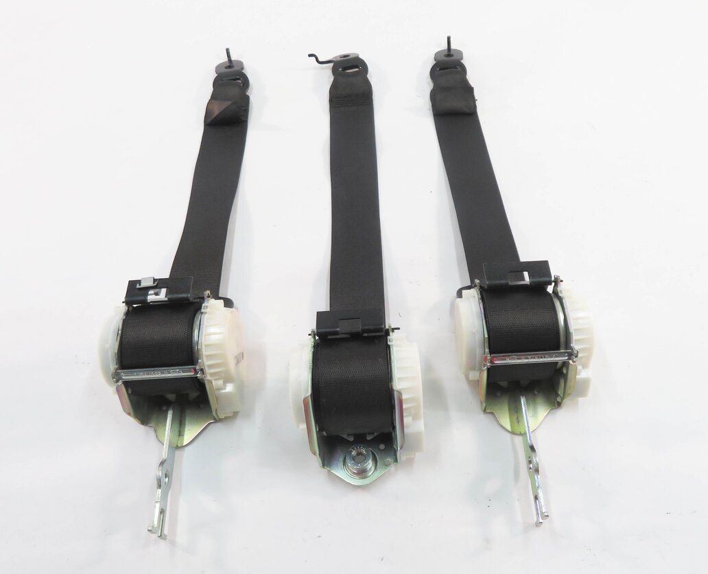 2014 BMW 740i (F01) REAR LEFT / CENTER / RIGHT - SEATBELT RETRACTOR SET (BLACK)