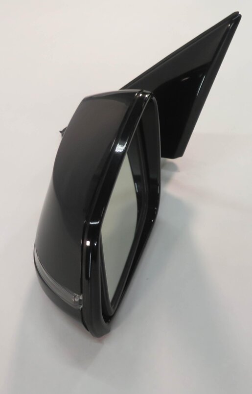 Thumbnail 2: 13-15 BMW 740i 750i 760i (F01) LEFT DRIVER P-FOLD MEM HEAT DOOR MIRROR (BLACK)