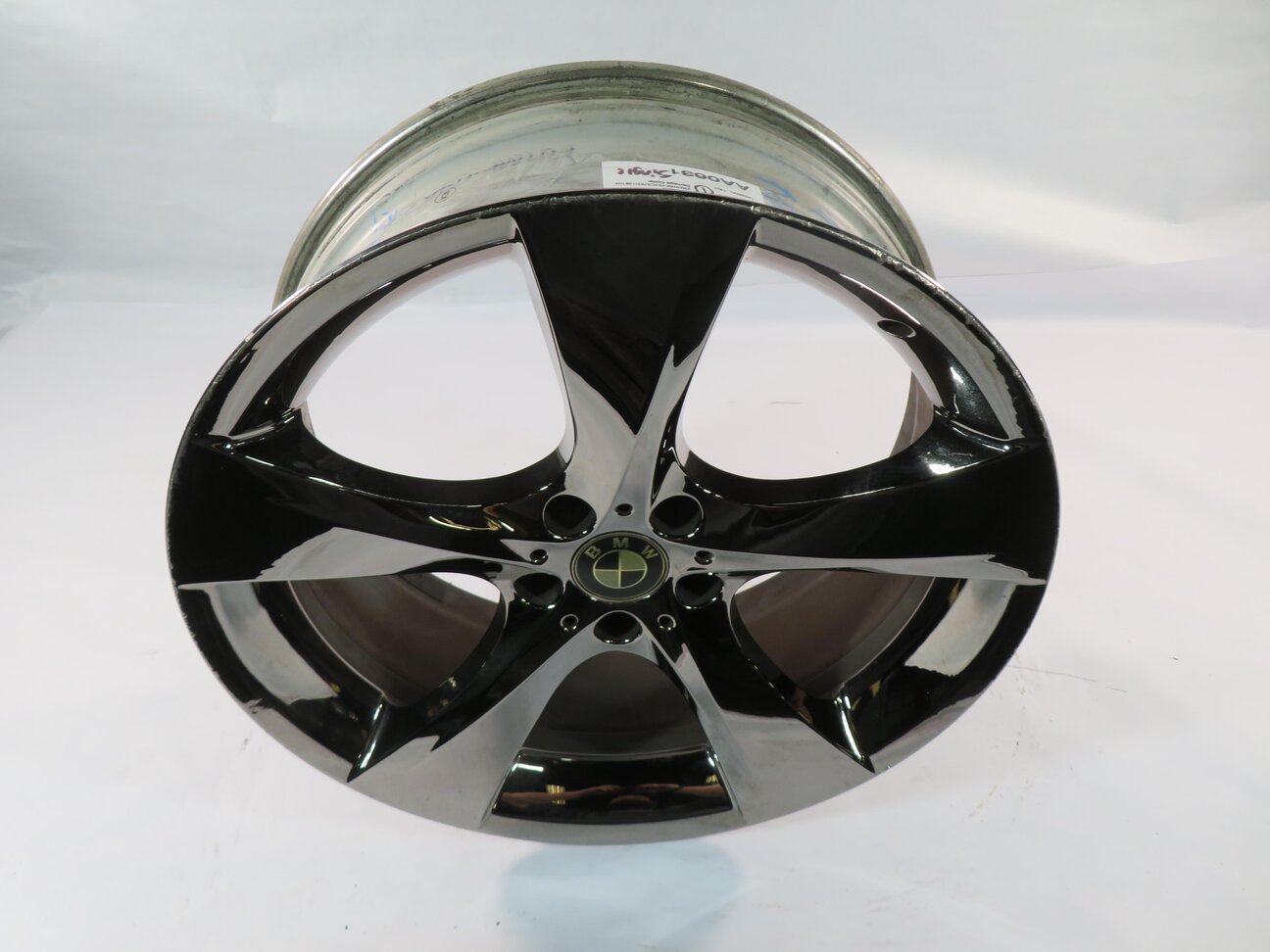 Thumbnail 2: 10-17 BMW 535iGT 740i 750i (F01 F07) 21x8.5 - MIDNIGHT CHROME 5-SPOKE WHEEL RIM