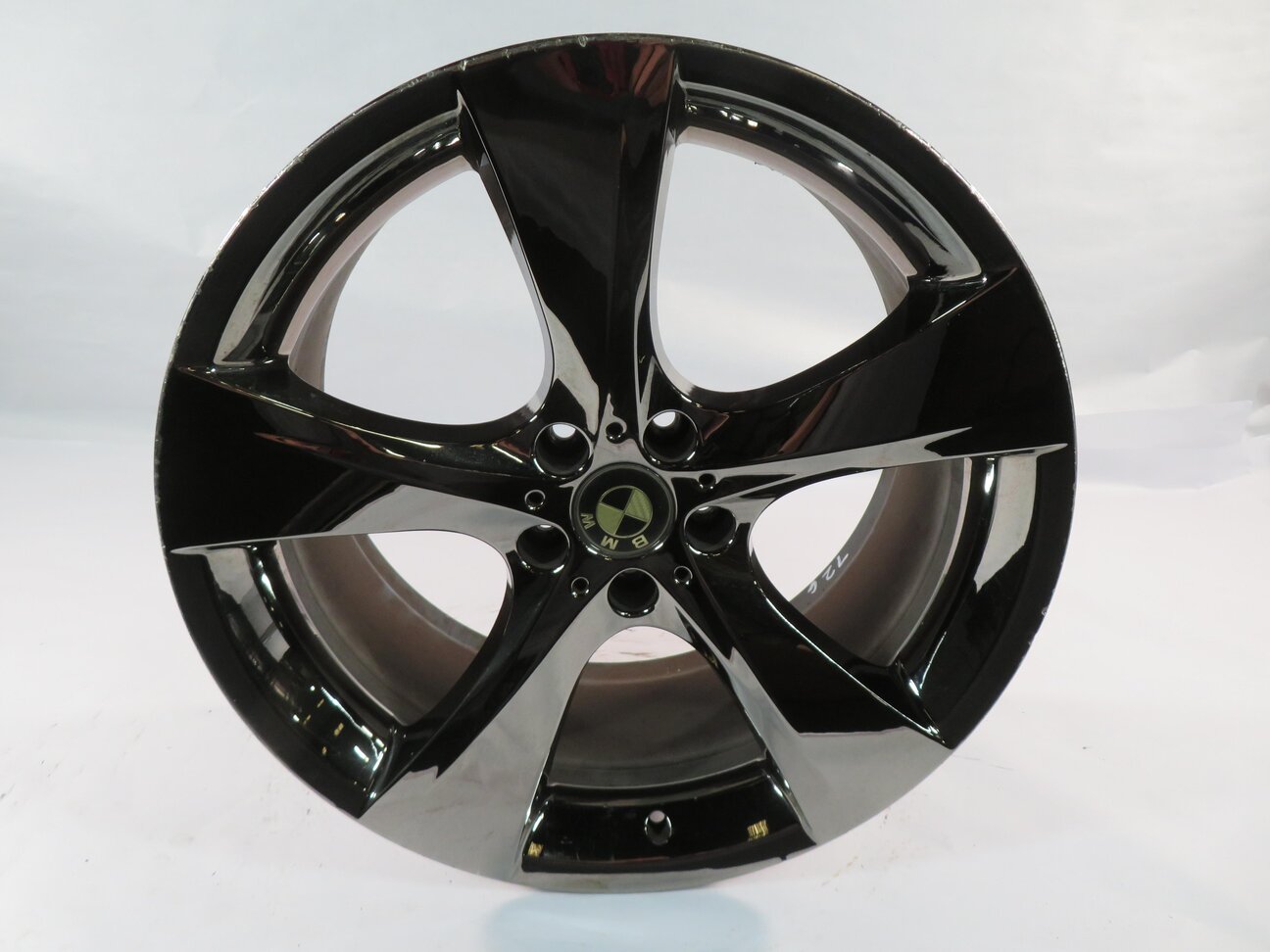 10-17 BMW 535iGT 740i 750i (F01 F07) 21x10 - MIDNIGHT CHROME 5-SPOKE WHEEL RIM