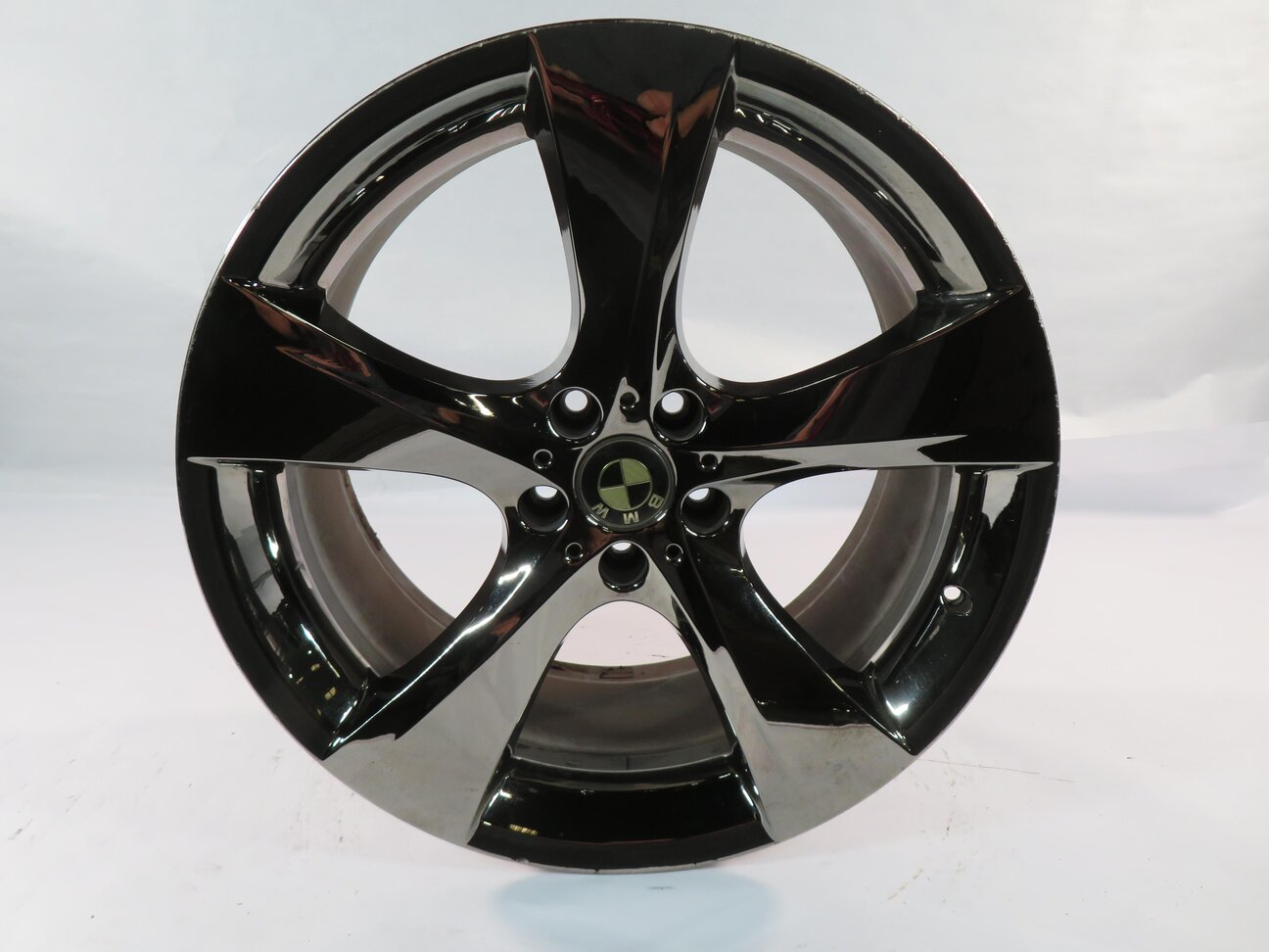 10-17 BMW 535iGT 740i 750i (F01 F07) 21x10 - MIDNIGHT CHROME 5-SPOKE WHEEL RIM