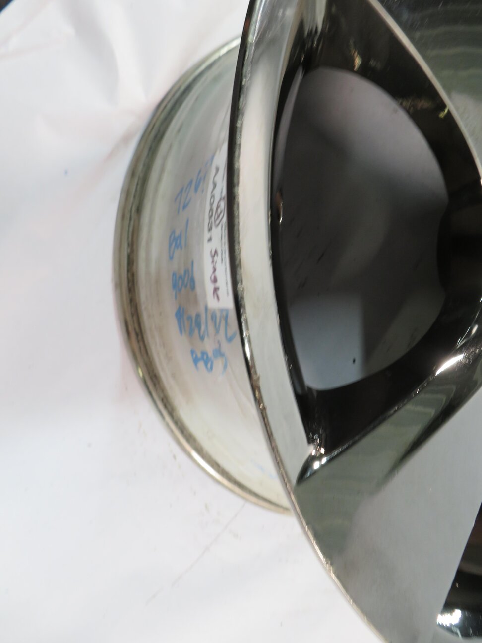 Thumbnail 6: 10-17 BMW 535iGT 740i 750i (F01 F07) 21x10 - MIDNIGHT CHROME 5-SPOKE WHEEL RIM