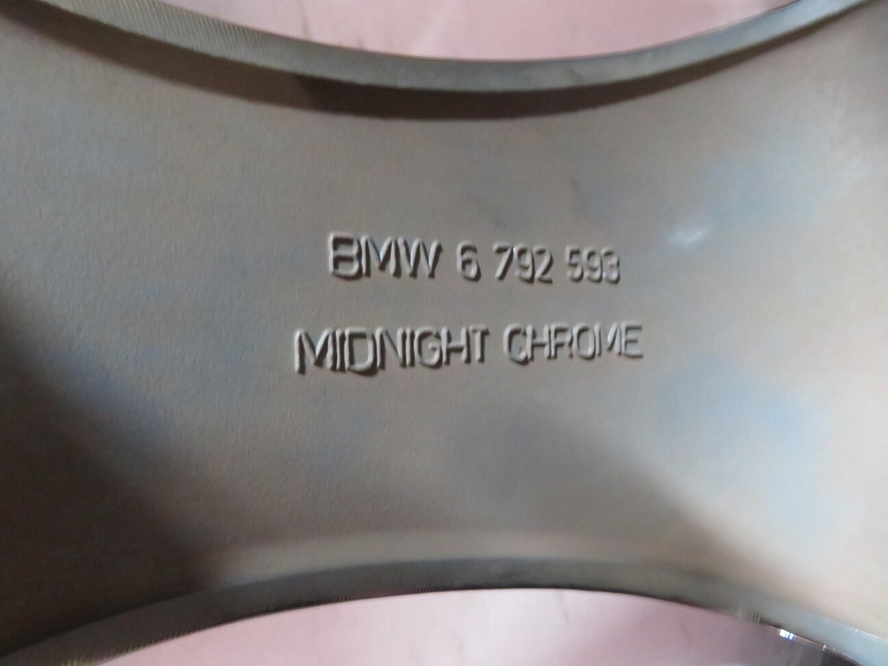 Thumbnail 8: 10-17 BMW 535iGT 740i 750i (F01 F07) 21x10 - MIDNIGHT CHROME 5-SPOKE WHEEL RIM