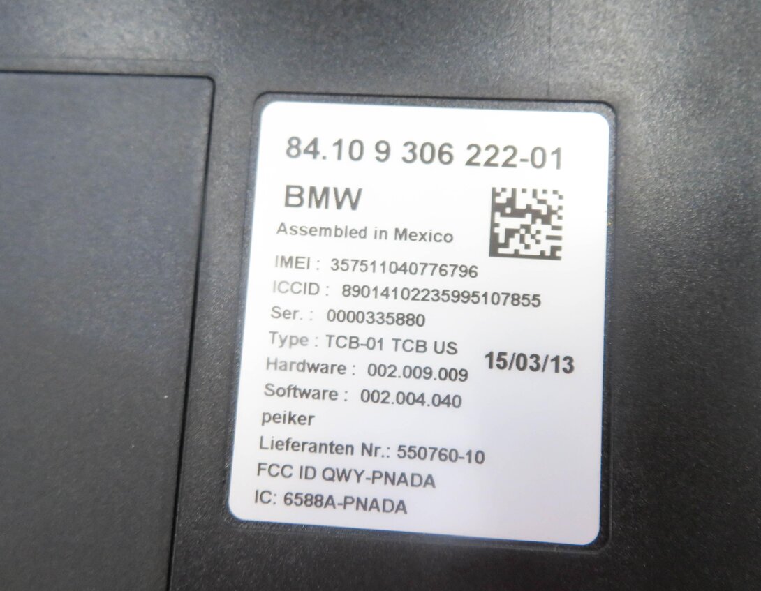 Thumbnail 6: 2013 BMW 528i (F10) CELL PHONE BLUETOOTH TELEMATICS COMMUNICATION CONTROL MODULE