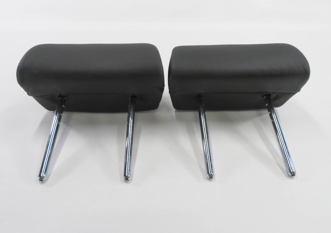 Thumbnail 2: 2008 BMW X5 (E70) LEFT & RIGHT REAR 2nd ROW SEAT HEADREST SET-2 (BLACK LEATHER)
