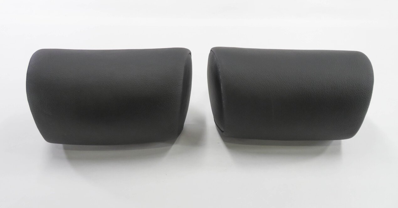 Thumbnail 4: 2008 BMW X5 (E70) LEFT & RIGHT REAR 2nd ROW SEAT HEADREST SET-2 (BLACK LEATHER)