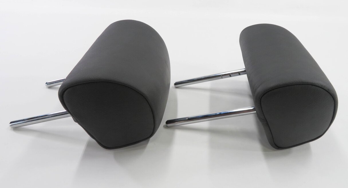 Thumbnail 5: 2008 BMW X5 (E70) LEFT & RIGHT REAR 2nd ROW SEAT HEADREST SET-2 (BLACK LEATHER)