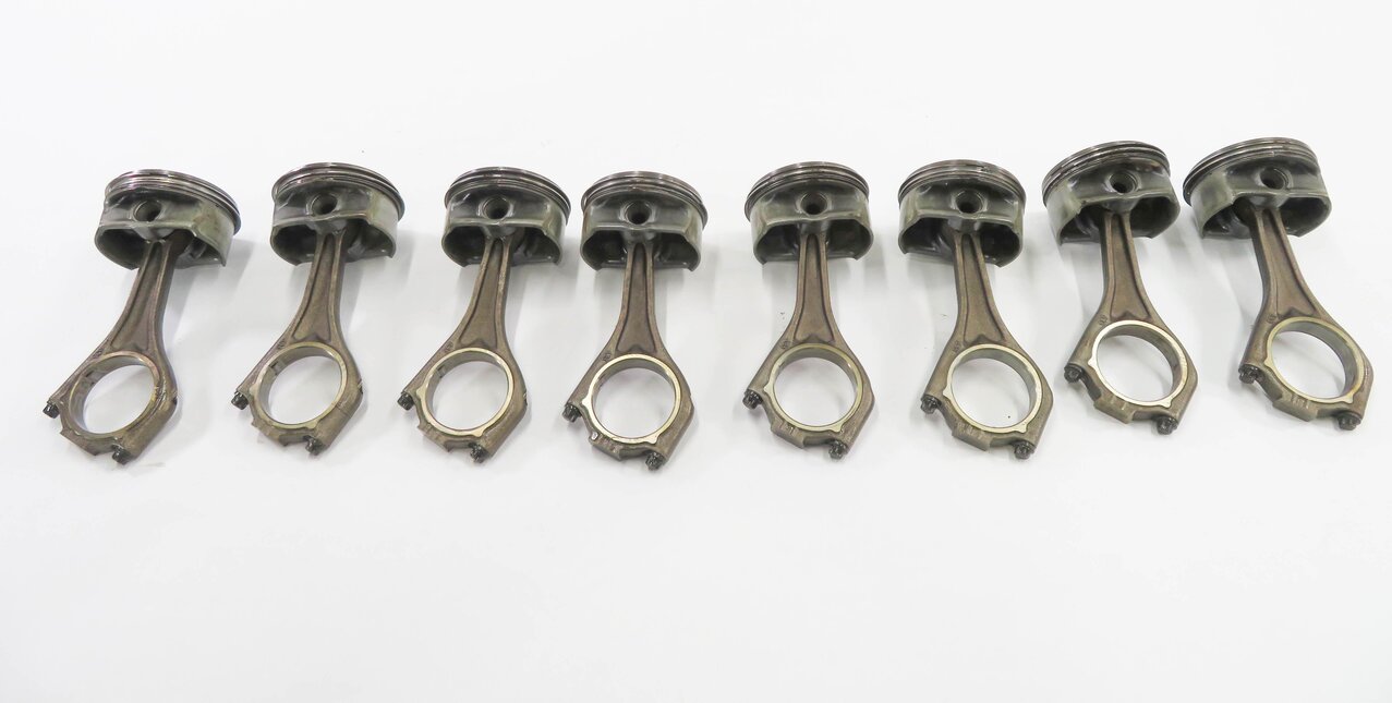 04-10 BMW 550i 650i 750i X5 (E60 E65 E66 E70) 4.8L N62 V8 ENGINE PISTON SET-8