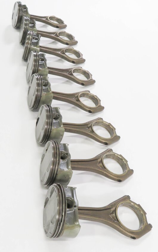 Thumbnail 4: 04-10 BMW 550i 650i 750i X5 (E60 E65 E66 E70) 4.8L N62 V8 ENGINE PISTON SET-8