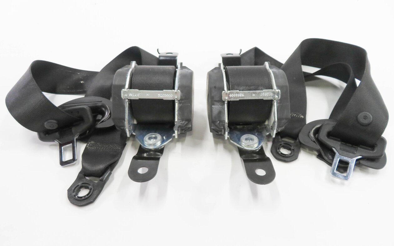 Thumbnail 2: 2008 BMW X5 (E70) LEFT & RIGHT REAR 2nd ROW SEAT SEATBELT RETRACTOR SET (BLACK)