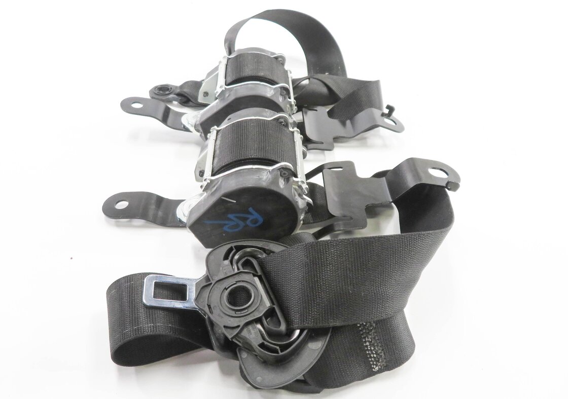Thumbnail 3: 2008 BMW X5 (E70) LEFT & RIGHT REAR 2nd ROW SEAT SEATBELT RETRACTOR SET (BLACK)