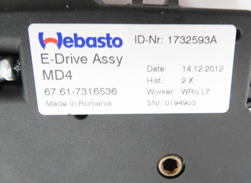 Thumbnail 6: 12-20 BMW 228i 230i 320i 328i 330i 335i 340i 428i 430i 435i 528i - SUNROOF MOTOR