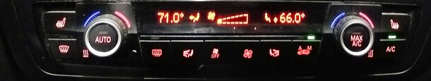 Thumbnail 2: 12-14 BMW 320i 328i 335i 428i 435i (F30 F32) TEMPERATURE CLIMATE CONTROL PANEL