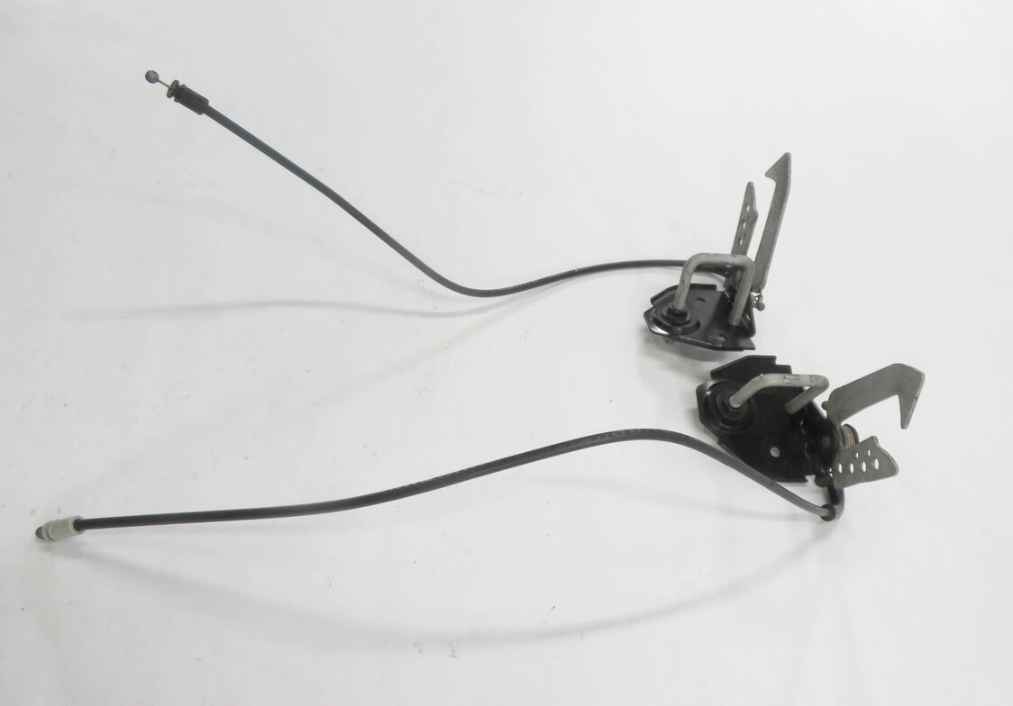 Thumbnail 2: 2011 BMW 535iGT (F07) FRONT LEFT & RIGHT UPPER HOOD LOCK LATCH SET-2 w/ CABLES