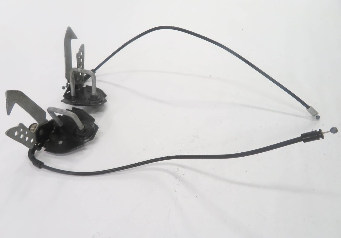 Thumbnail 3: 2011 BMW 535iGT (F07) FRONT LEFT & RIGHT UPPER HOOD LOCK LATCH SET-2 w/ CABLES