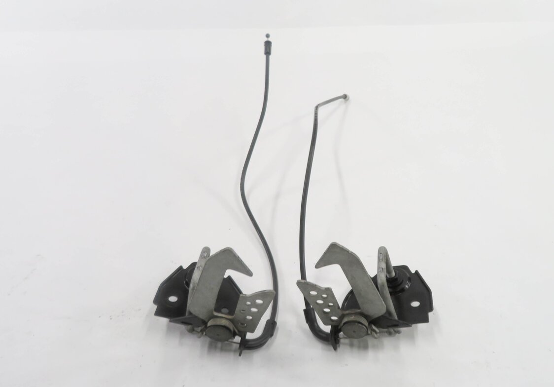 Thumbnail 4: 2011 BMW 535iGT (F07) FRONT LEFT & RIGHT UPPER HOOD LOCK LATCH SET-2 w/ CABLES
