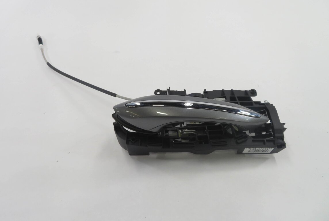2011-2016 BMW 528i 535i 550i M5 (F10) LEFT REAR DOOR HANDLE w/ LIGHT (GRAY A52)