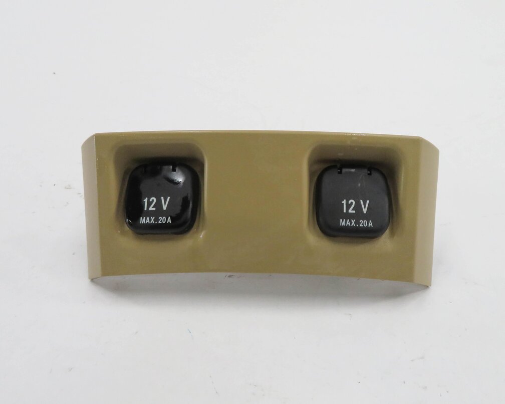 Thumbnail 2: 2006 MERCEDES R350 (W251) REAR CONSOLE POWER OUTLET SET w/ TRIM (BROWN)