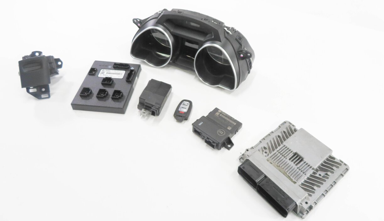 2013 AUDI S5 (B8 8T) 3.0L CGXC SUPERCHARGED ENGINE IMMOBILIZER MODULE KEY SET-7