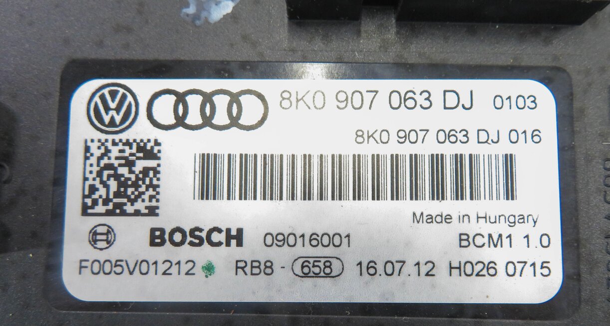 Thumbnail 11: 2013 AUDI S5 (B8 8T) 3.0L CGXC SUPERCHARGED ENGINE IMMOBILIZER MODULE KEY SET-7