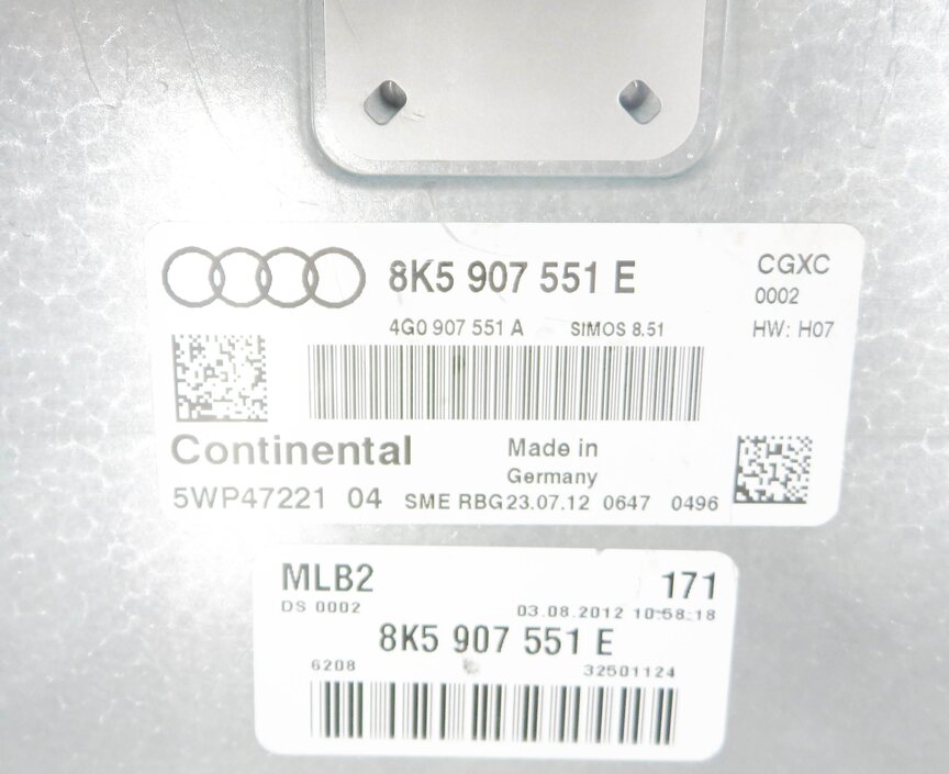 Thumbnail 13: 2013 AUDI S5 (B8 8T) 3.0L CGXC SUPERCHARGED ENGINE IMMOBILIZER MODULE KEY SET-7