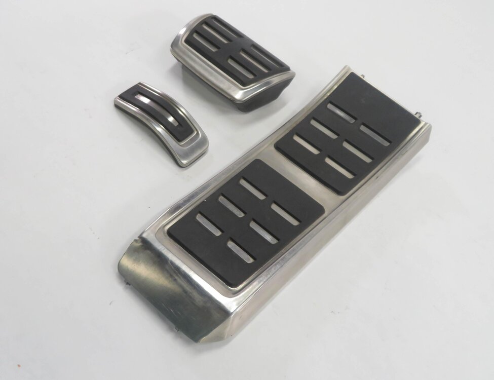 2013 AUDI S5 (B8 8T) GAS BRAKE DEAD FOOT PEDAL TRIM COVER SET-3