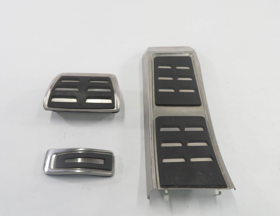 Thumbnail 4: 2013 AUDI S5 (B8 8T) GAS BRAKE DEAD FOOT PEDAL TRIM COVER SET-3