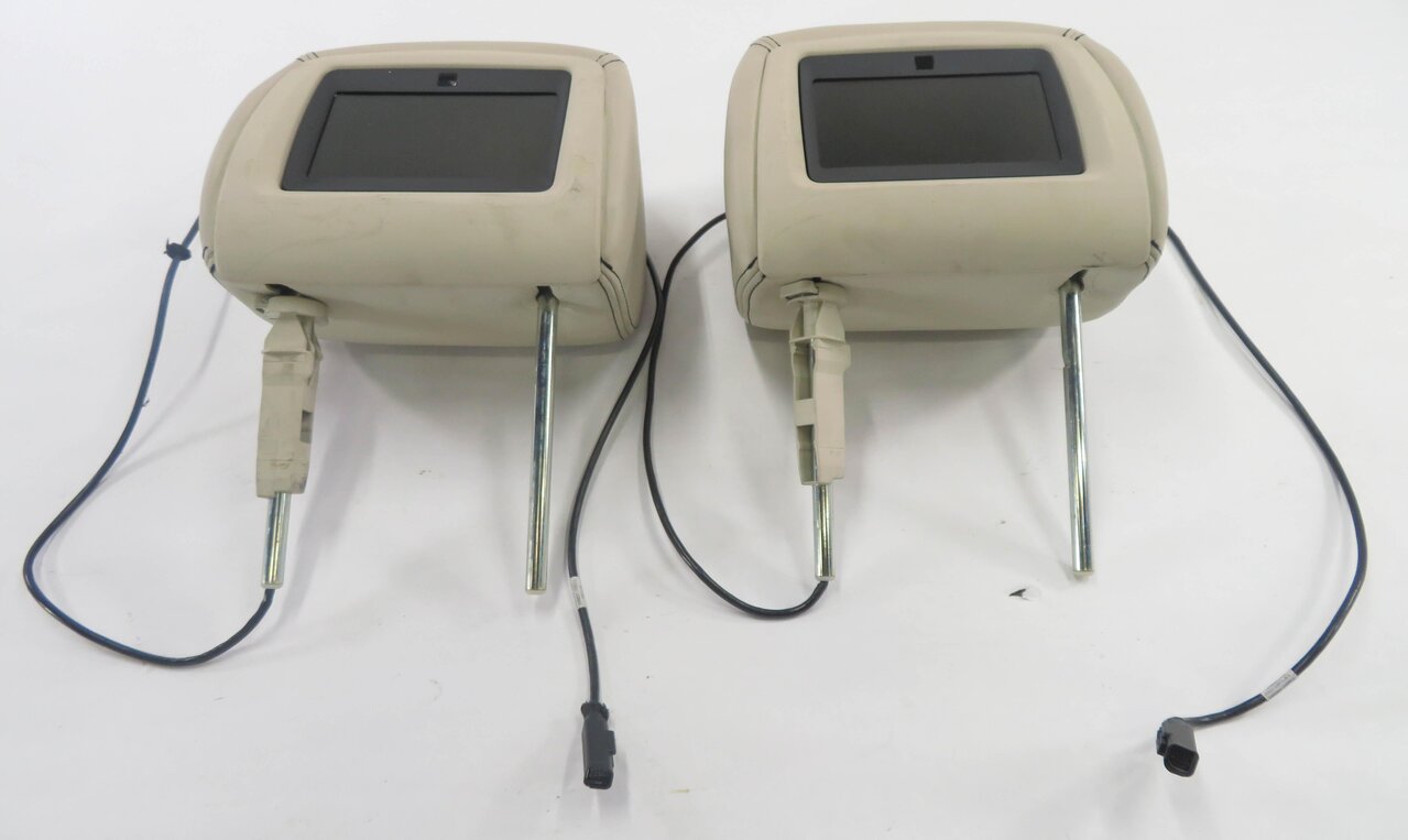 Thumbnail 7: 2010 RANGE ROVER SPORT (L320) FRONT LEFT & RIGHT HEADREST SET w/ SCREEN (IVORY)