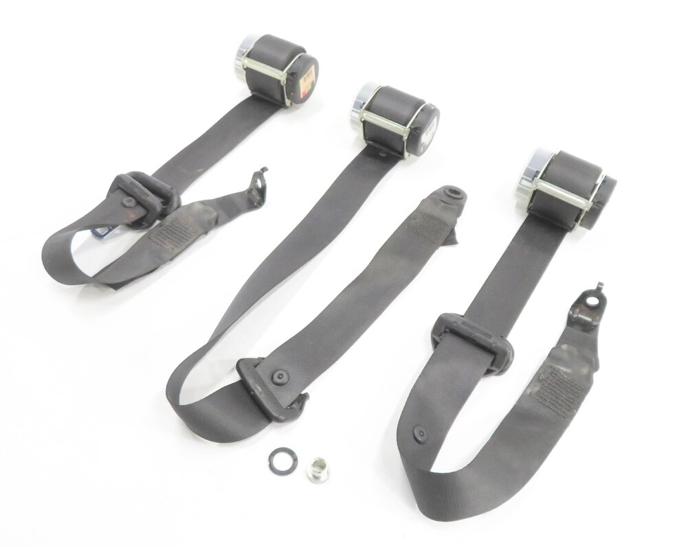 2006 RANGE ROVER SPORT (L320) REAR 2nd ROW SEAT SEATBELT RETRACTOR SET (BLACK)