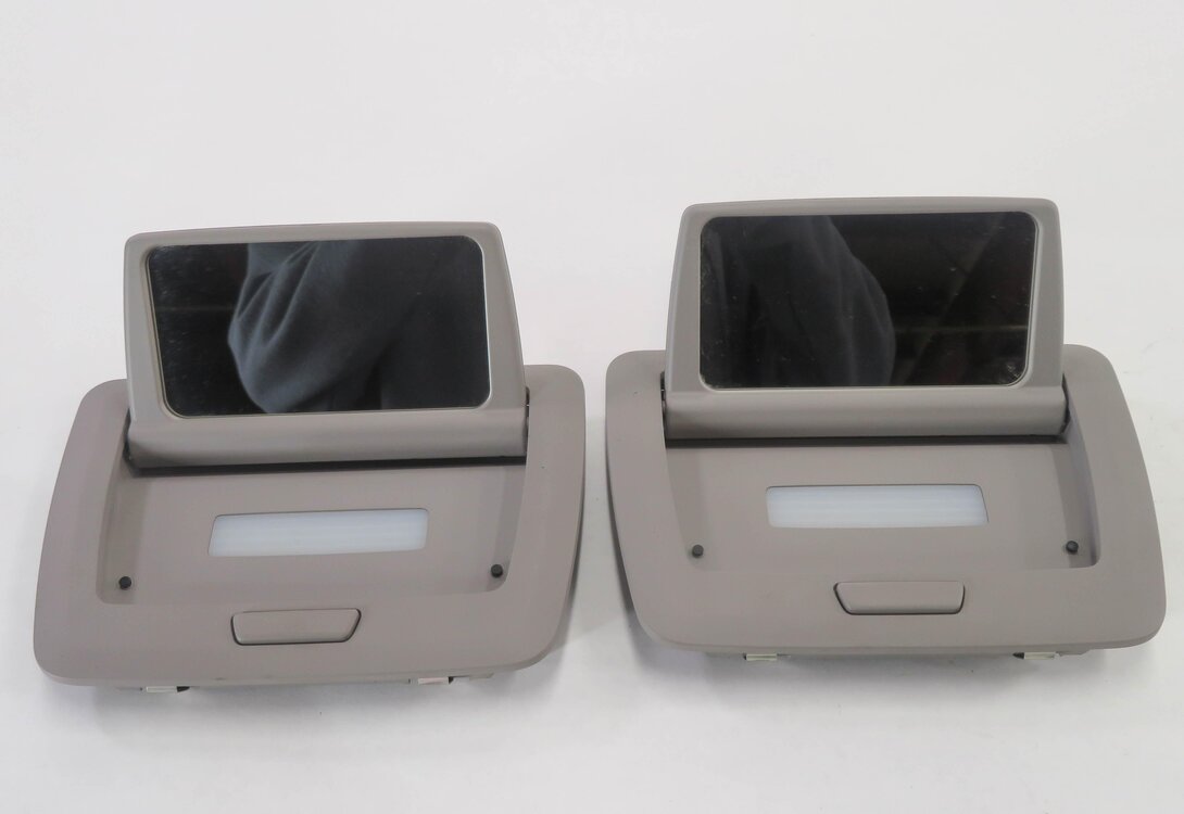 Thumbnail 5: 2011 BMW 750i (F01) REAR LEFT & RIGHT VANITY DOME LIGHT LAMP MIRROR SET-2 (GRAY)