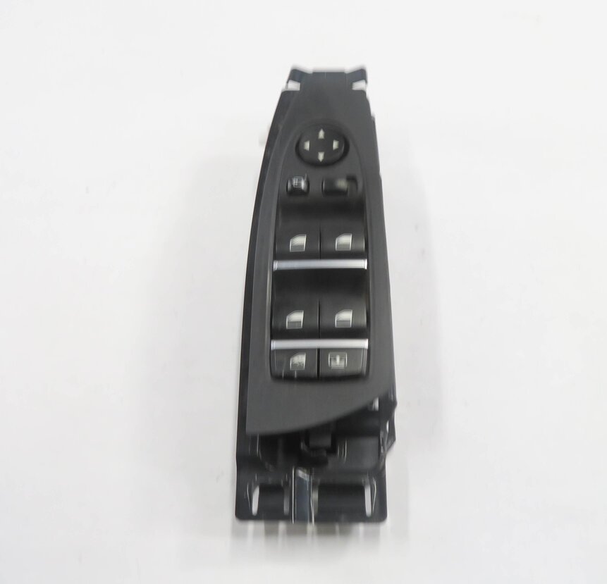 Thumbnail 2: 09-15 BMW 740i 750i 760i B7 (F01) DRIVER WINDOW SWITCH w/ SHADE & P-FOLD (BLACK)