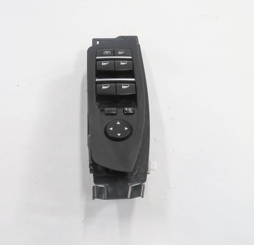 Thumbnail 5: 09-15 BMW 740i 750i 760i B7 (F01) DRIVER WINDOW SWITCH w/ SHADE & P-FOLD (BLACK)