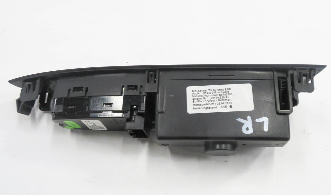 Thumbnail 5: 2011 BMW 750i (F01) LEFT REAR DOOR POWER WINDOW SWITCH w/ SHADE CONTROL (BLACK)