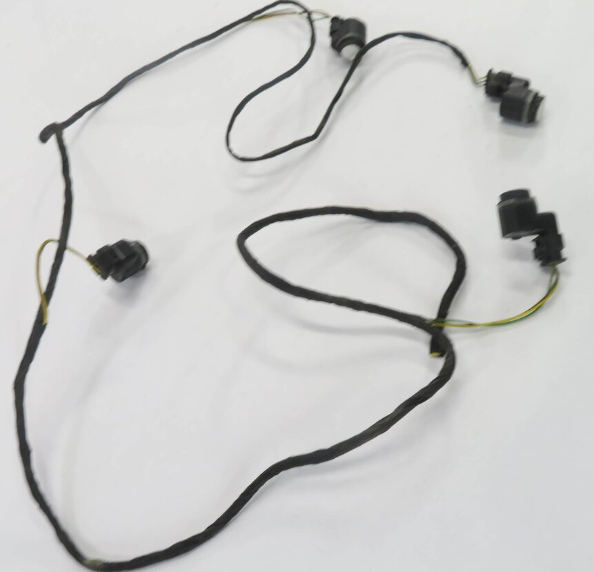 Thumbnail 4: 2011 BMW 750i (F01) REAR PDC PARK DISTANCE SENSOR SET-4 w/ HARNESS (WHITE A96)
