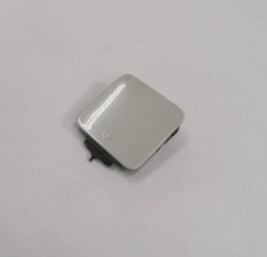 2011 BMW 750i (F01) REAR TOWING EYE TOW HOOK COVER TRIM CAP (MINERAL WHITE A96)