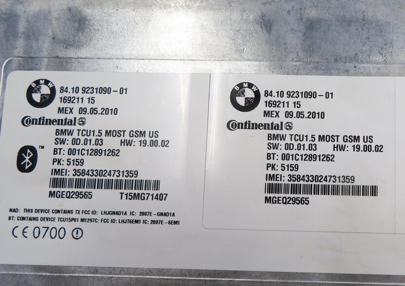 Thumbnail 6: 2011 BMW 750i (F01) BLUETOOTH TELEMATICS COMMUNICATION CONTROL MODULE