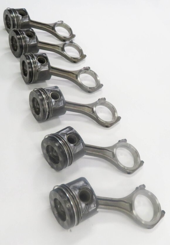 Thumbnail 4: 13-16 VW TOUAREG / AUDI A6 A7 A8 Q5 Q7 - 3.0L CNRB TDI DIESEL ENGINE PISTON SET