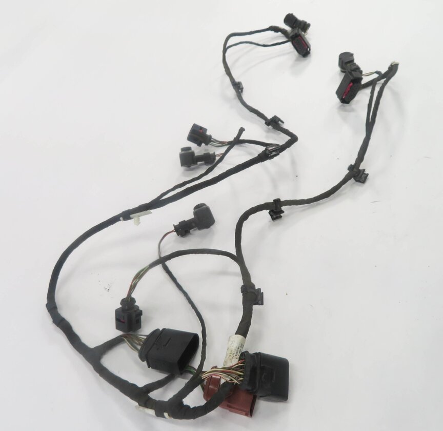 2013 AUDI Q7 (4L) FRONT PDC PARK DISTANCE SENSOR SET w/ HARNESS (TEAK BROWN)