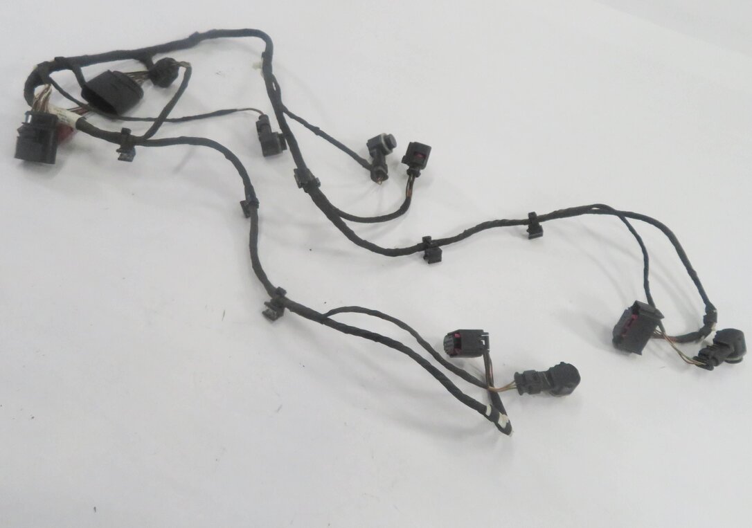 Thumbnail 4: 2013 AUDI Q7 (4L) FRONT PDC PARK DISTANCE SENSOR SET w/ HARNESS (TEAK BROWN)