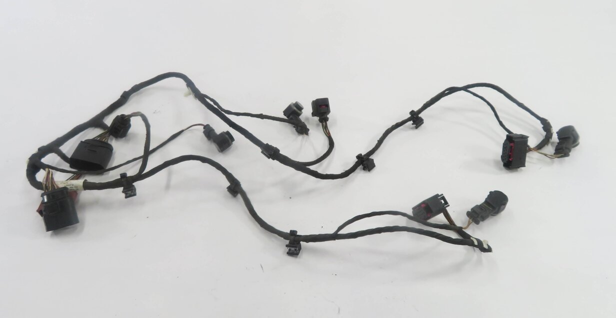 Thumbnail 5: 2013 AUDI Q7 (4L) FRONT PDC PARK DISTANCE SENSOR SET w/ HARNESS (TEAK BROWN)