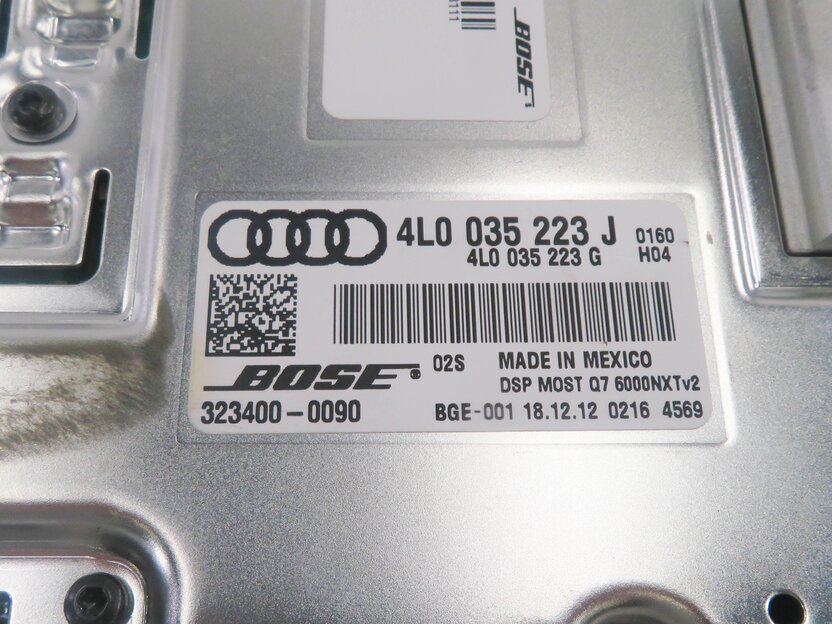 Thumbnail 7: 2013-2015 AUDI Q7 (4L) RADIO STEREO BOSE AUDIO AMP AMPLIFIER (OPTION 8RY)