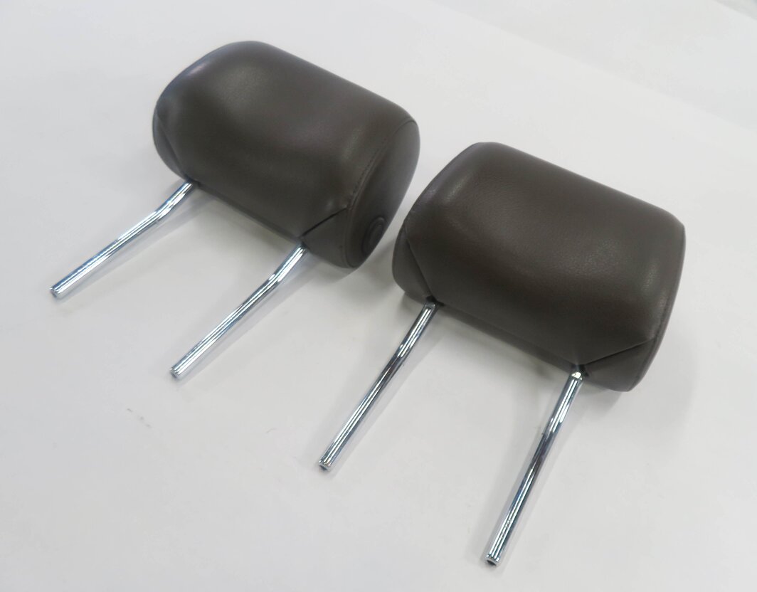 2013 AUDI Q7 (4L) FRONT LEFT & RIGHT HEADREST SET-2 (ESPRESSO LEATHER)