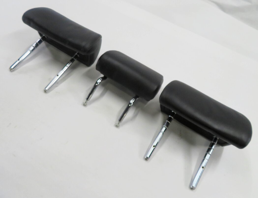2014 BMW 750i (F01) REAR SEAT HEADREST SET-3 (BLACK NAPPA LEATHER NASW)